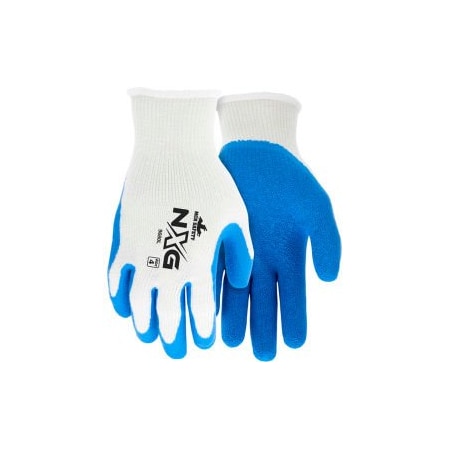 Mcr Safety Latex, Crinkle Finish, 4 Abrasion Level, XL 12 PK 9680XL